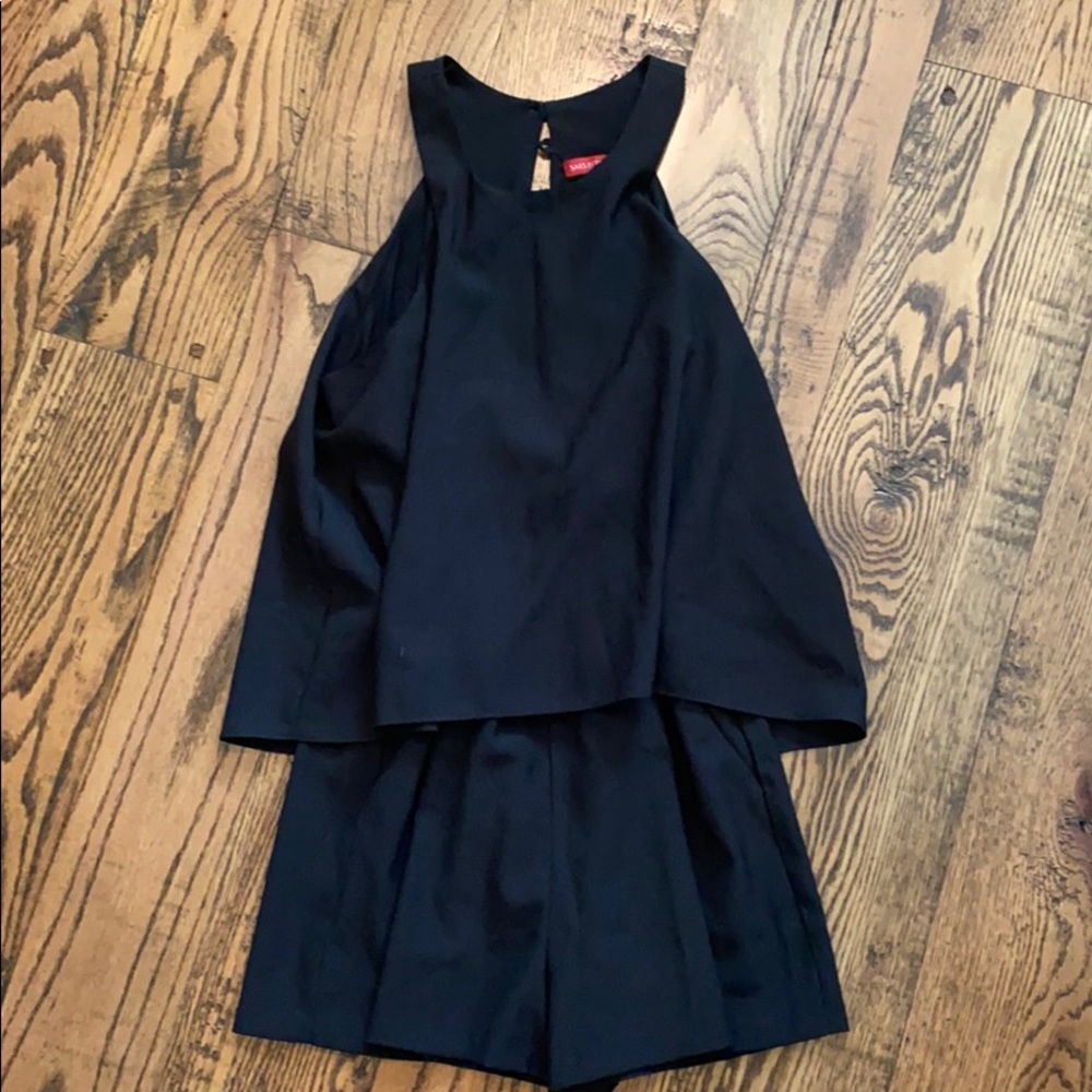 saks fifth avenue black romper